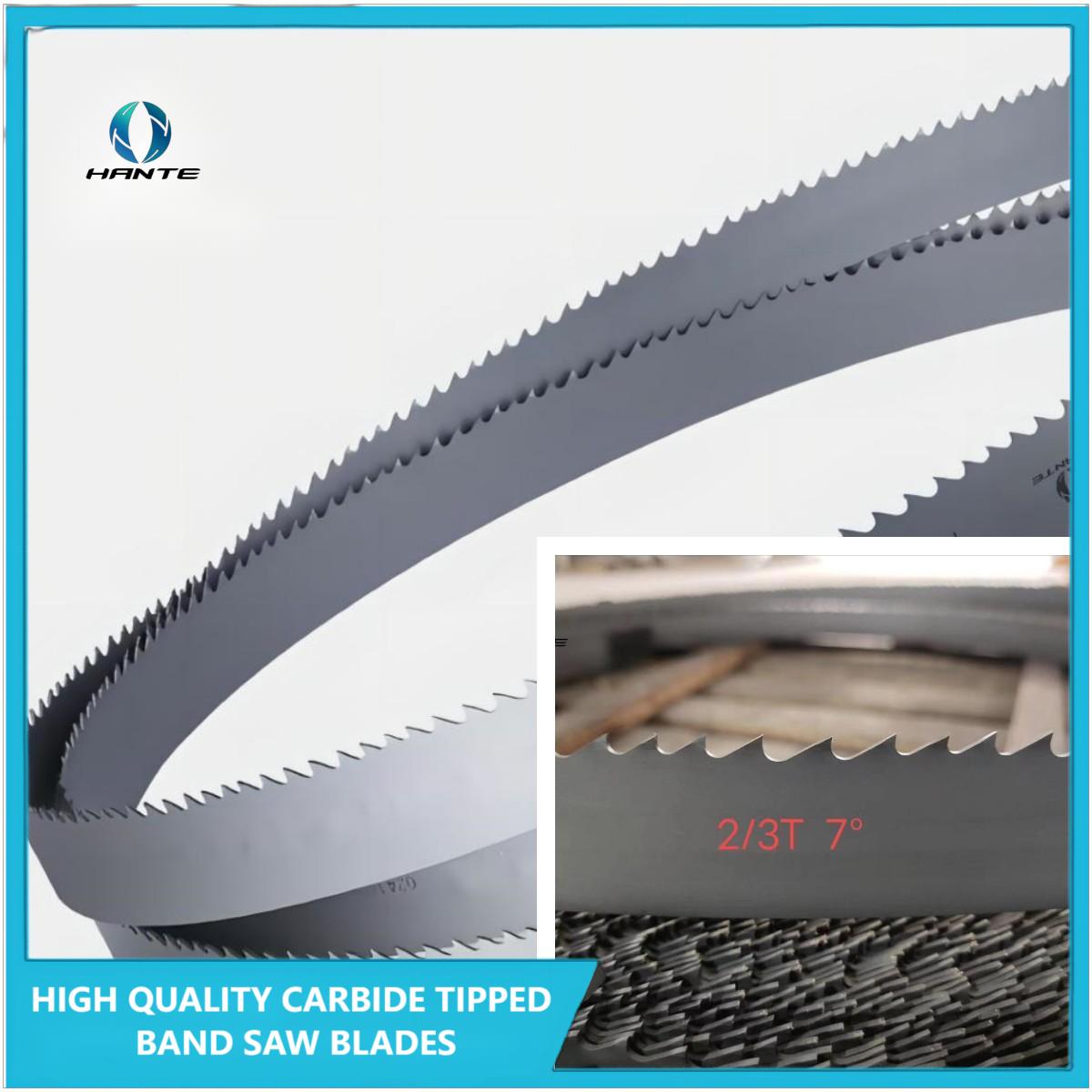 Uncoated Carbide Saw Pallets/Cartons/Wooden Cases Cut Stainless Steel Bandsaw Blades 34*1.1*2/3