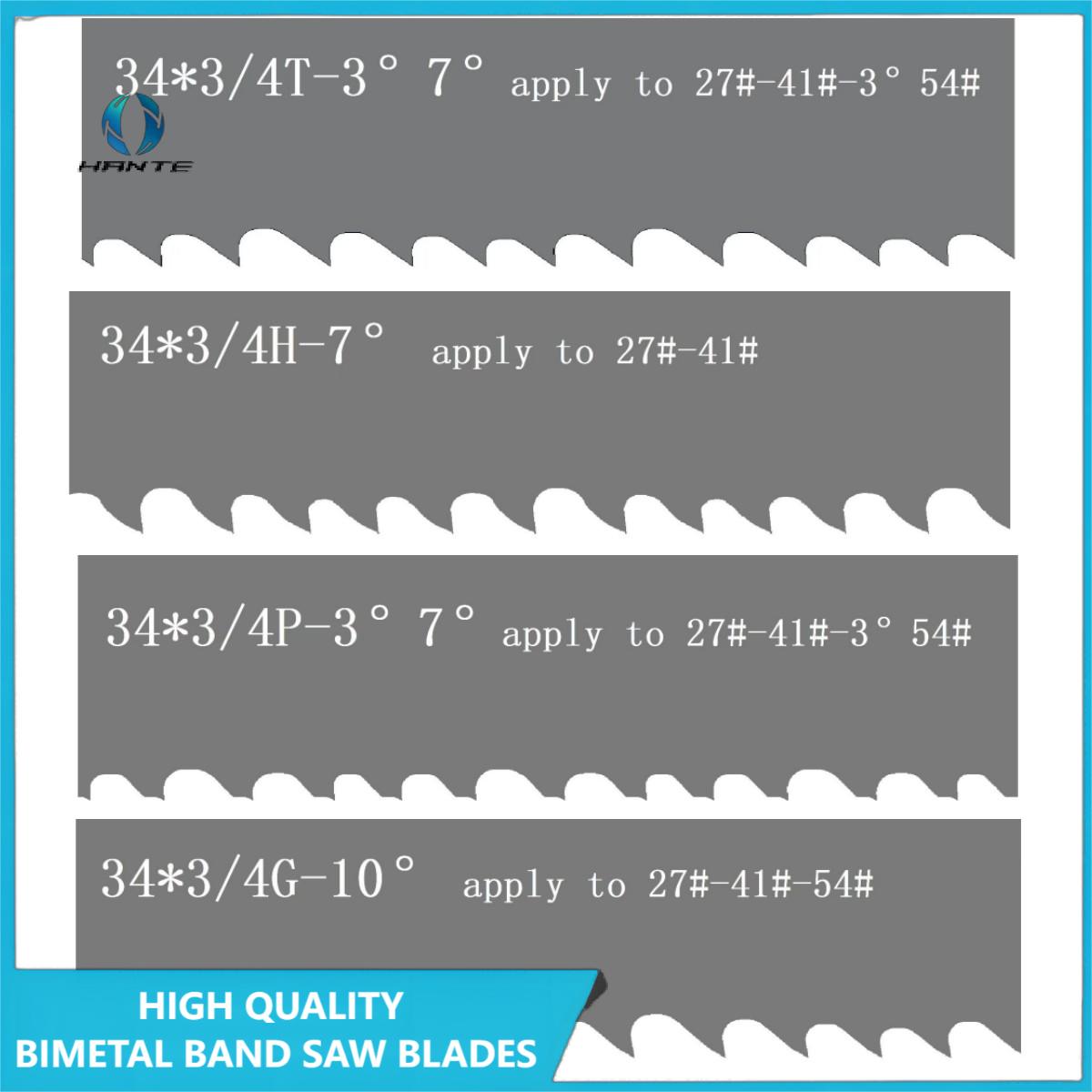 M42 Bi-Metal Bandsaw Blades 34*1.1*8/12 All Purpose Cutting Band Saw Blade