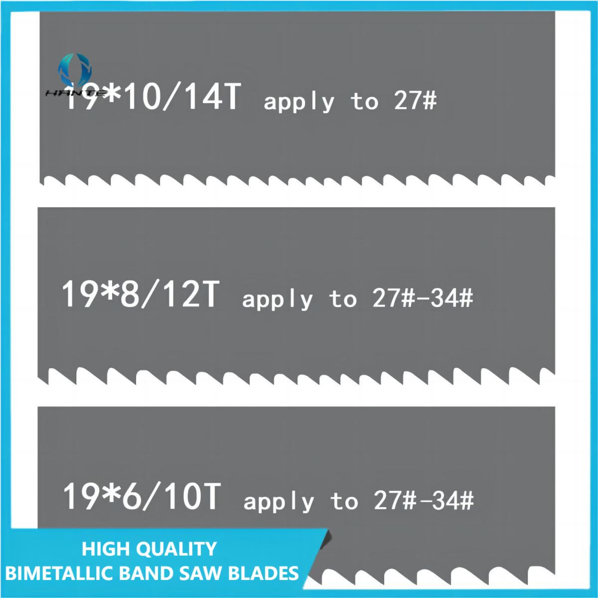 19mm*0.9*6/10 M42 HSS Bimetal Bandsaw Blades for Cutting Solid Metal