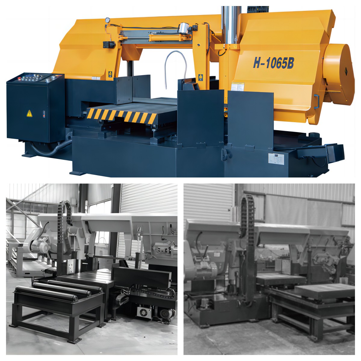 Multiple Function Square Steel Hydraulic Pipes Sawing Cutting Machine Automatic Servo Feeding H-1065