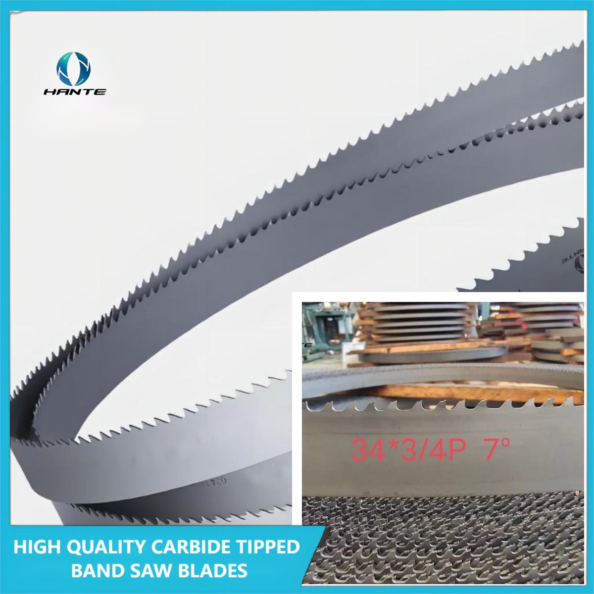 34*1.1*3/4 Titanium Alloy Carbide Hard Metal Steel Cutting Band Saw Blades/Bandsaw blade