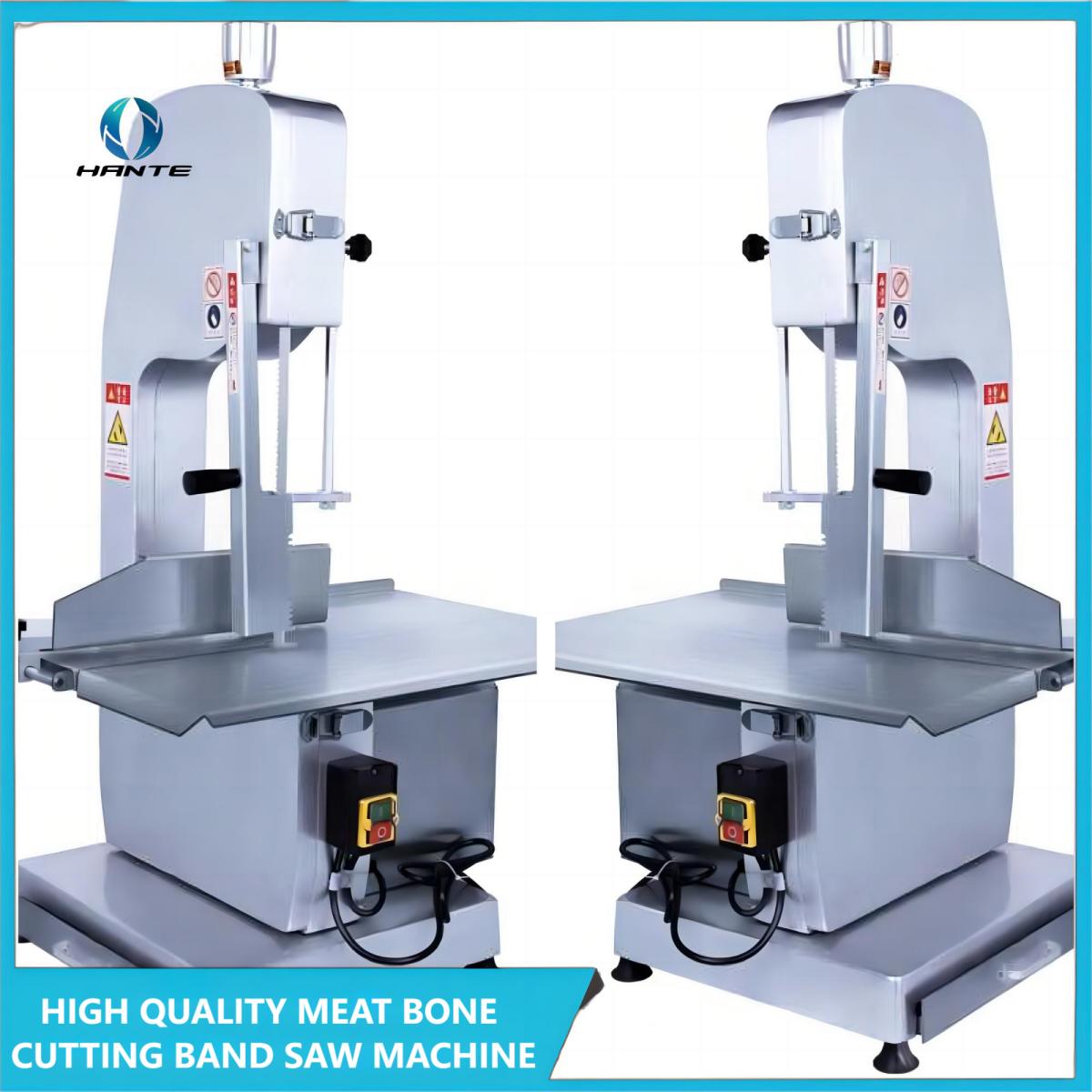 310 Aluminum Magnesium Alloy Bone Saw Machine Frozen Chicken/Fish/Meat Desktop Commercial Electric Band Food Bone Saw Machine for Butchers