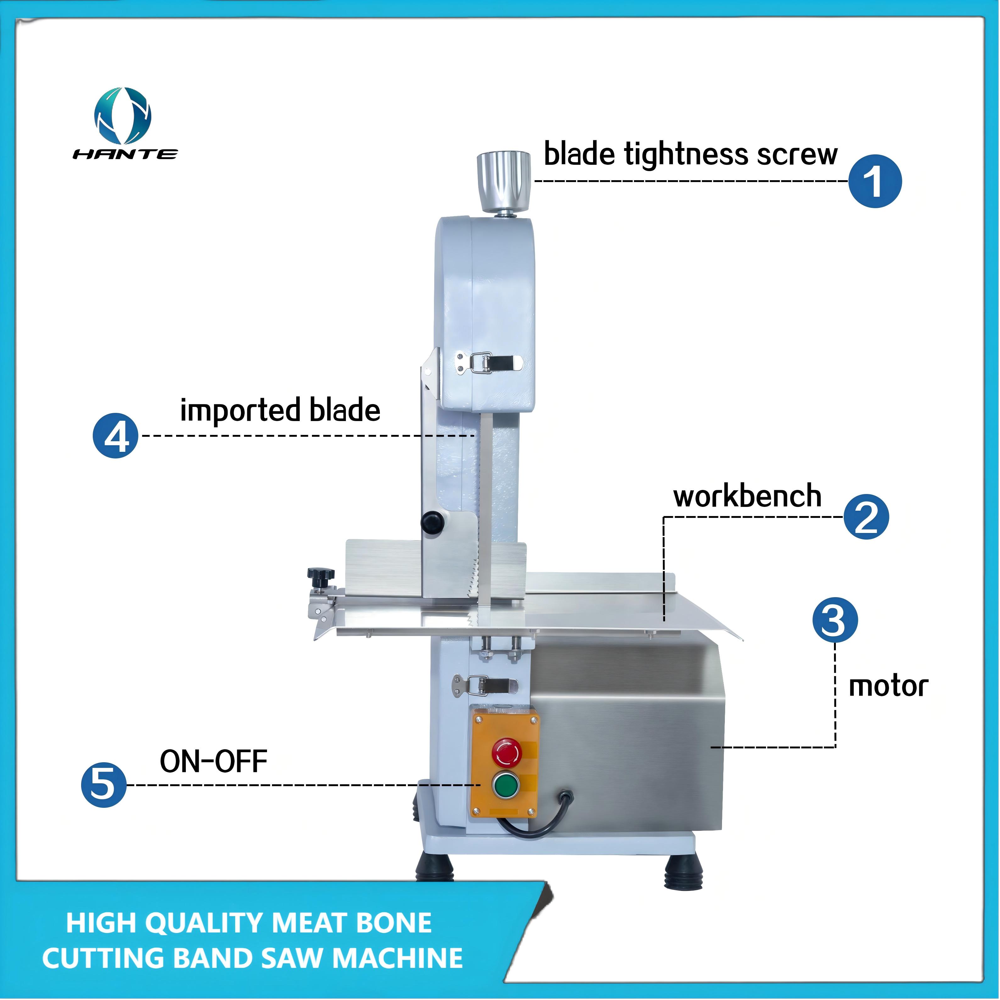 Factory Direct-Sale Bone Sawing Machine for Kitchen Carrying 210 Aluminum Spray Plastic Bone Sawing Machine